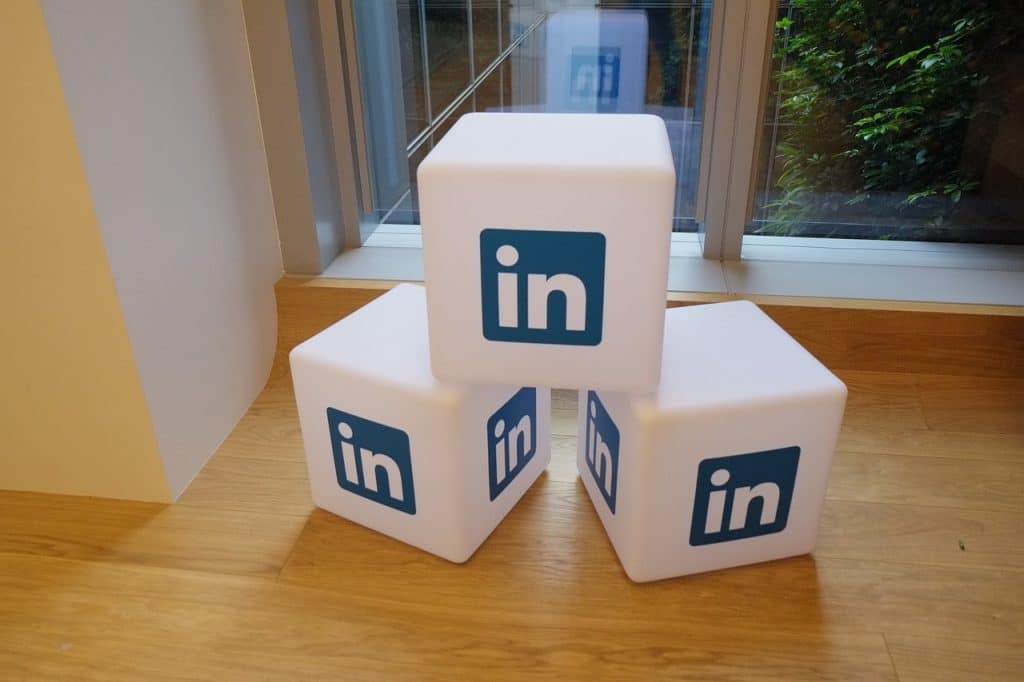 three linkedin cubes three linkedin cubes