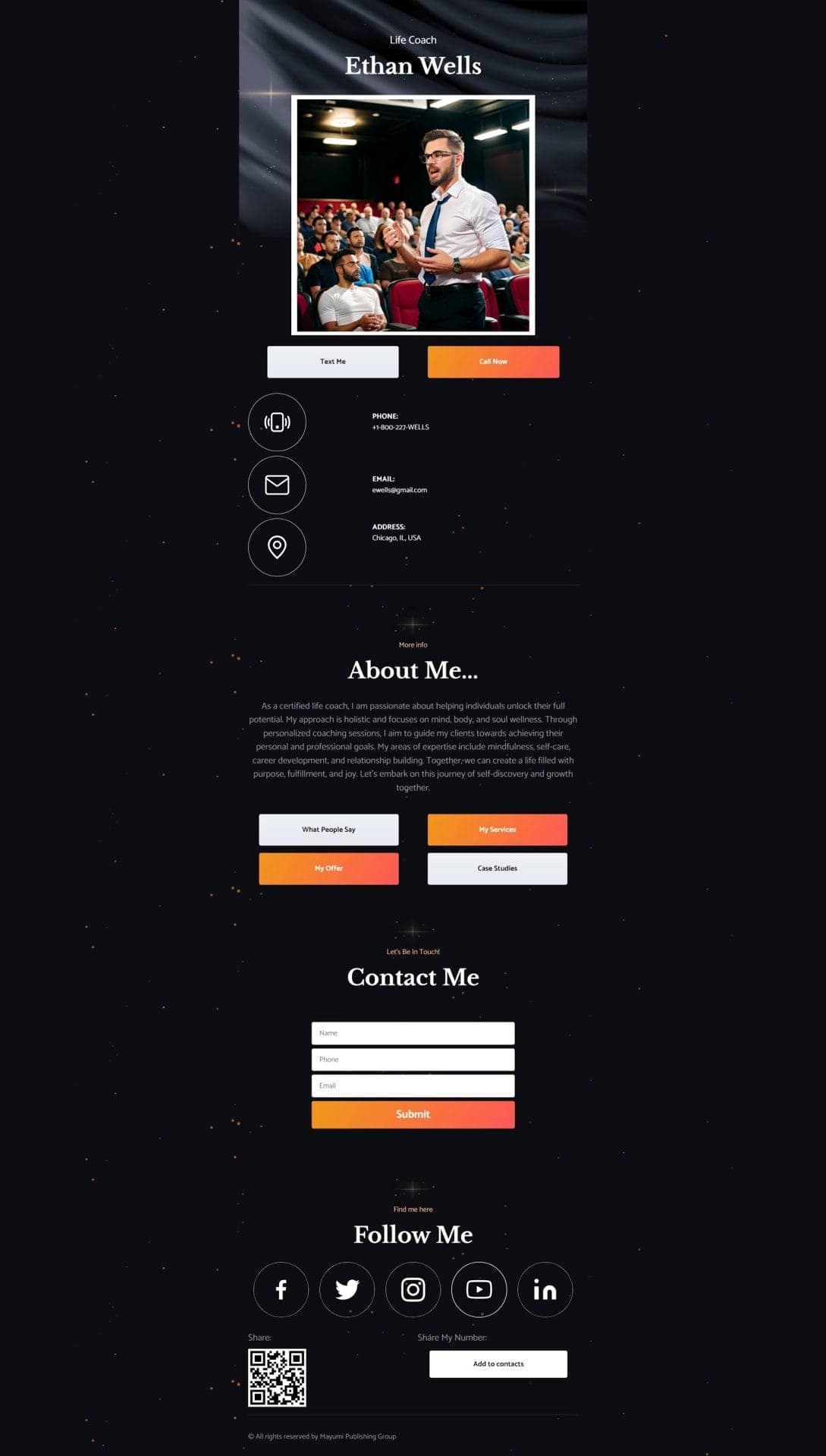 Ethan Wells social bio