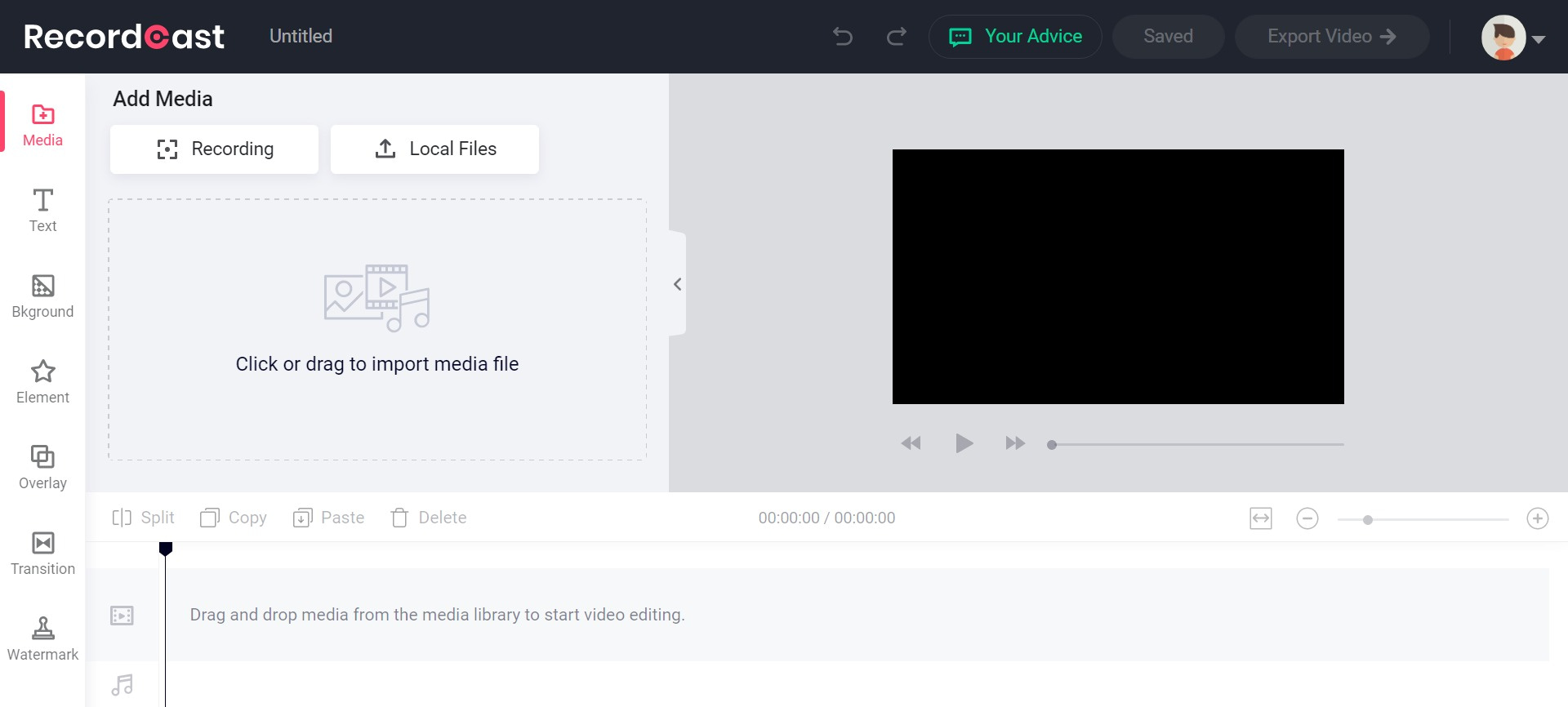 RecordCast screenshot